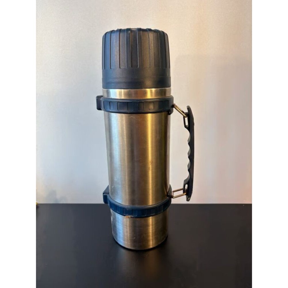 Vintage Thermos Stainless Vacuum Bottle Carrying Case